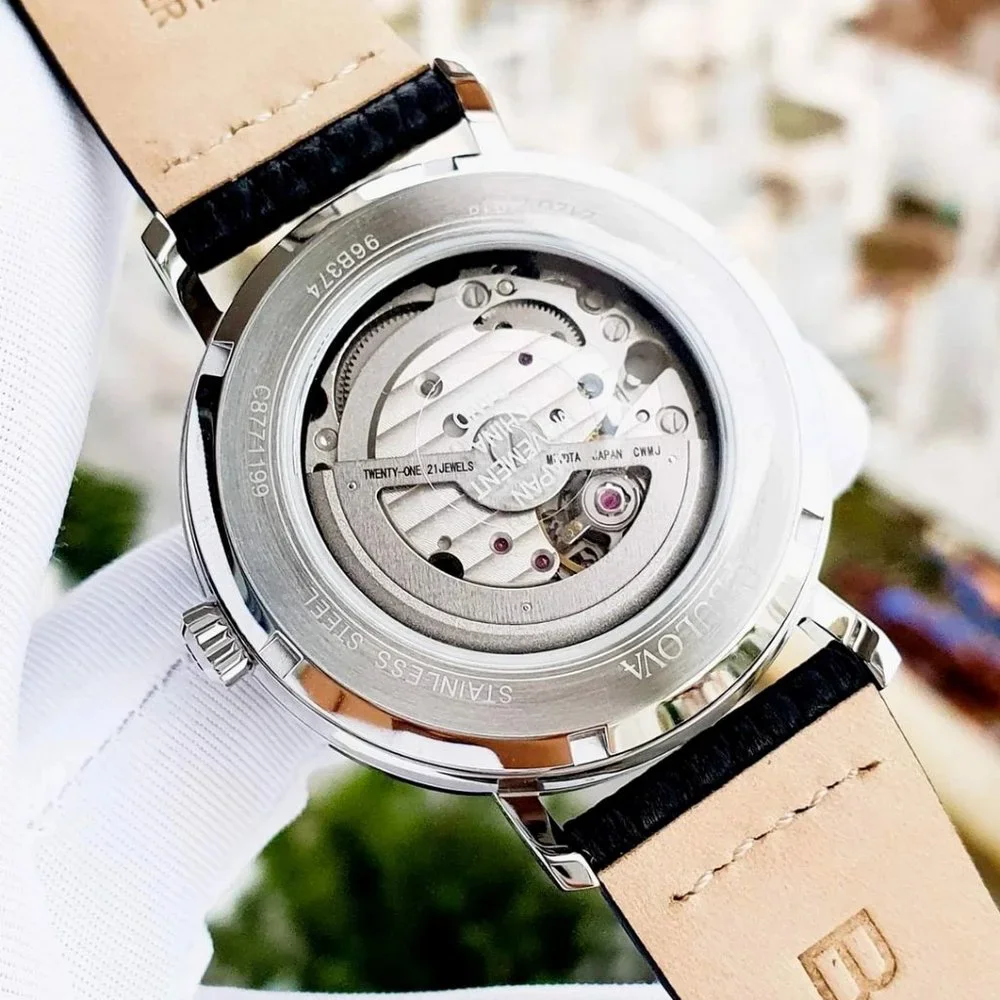 NEW! Bulova Leather Men's Automatic AeroJet Watch